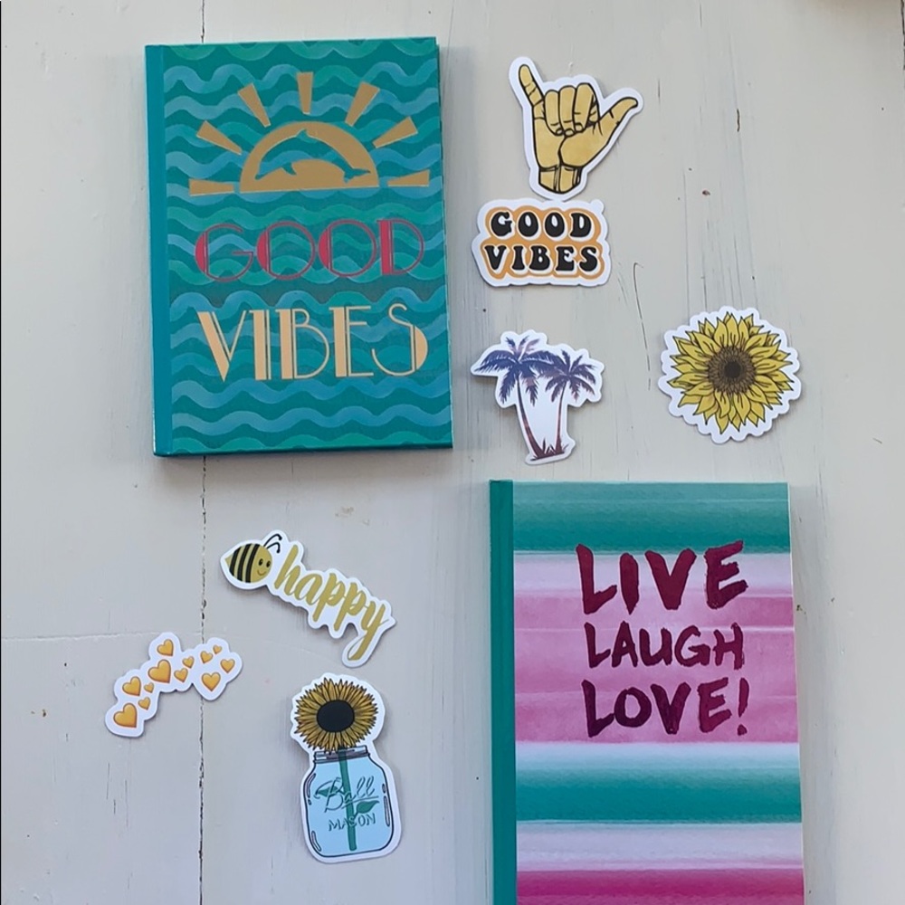 Journal and sticker bundle